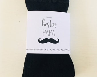 Socken mit Banderole Für den besten Papa