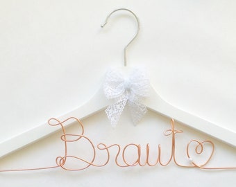 Coat hanger bride for your wedding copper