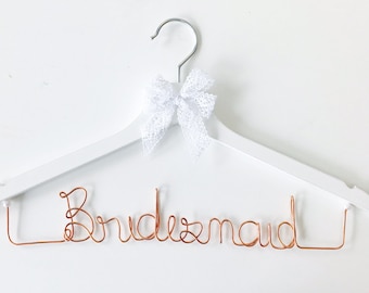 Coat hanger Bridesmaid for your wedding copper