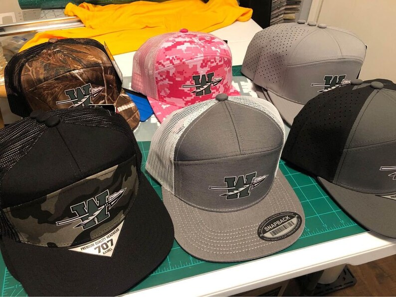 1 Dozen 12 Custom HTV Hats - Etsy