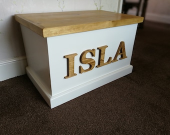 Personalised Toy Box Handmade with Soft Close Lid