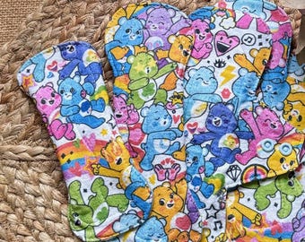 Vintage Bears Cloth Menstrual Pads, Reusable Sanitary Pads