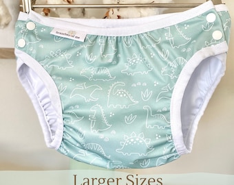 Reusable Swim Nappy: Child/Disability Size, Waterproof PUL, Adjustable Snaps