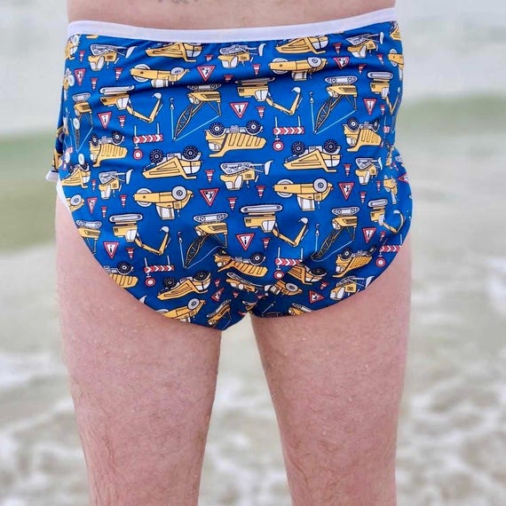 Adult Reusable Swim Nappy: Waterproof Cloth Diaper Cover