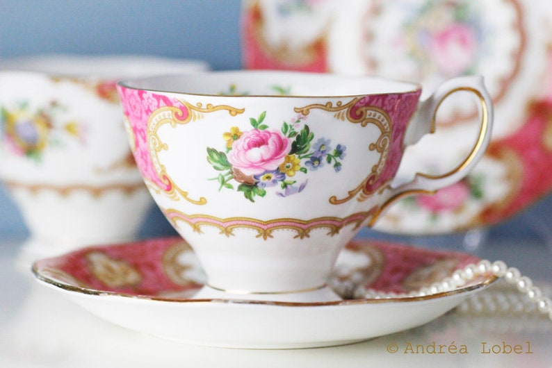Vintage Pink Royal Albert Lady Carlyle Demitasse Cup & | Etsy