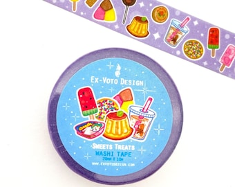 Sweet Treats Glitter Washi Tape: Planner Tape (20mm x 10m)