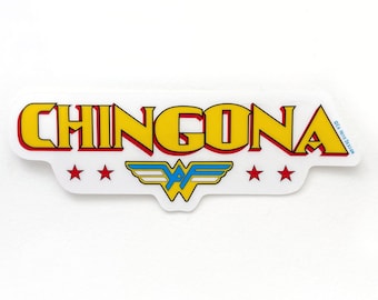 CHINGONA AF, Latina Sticker (SINGLE sticker)