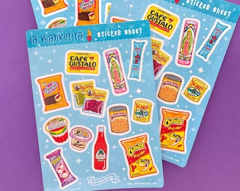 LA MARKÉTITA Sticker Sheet, kawaii food stickers