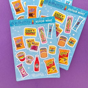 LA MARKÉTITA Sticker Sheet, kawaii food stickers