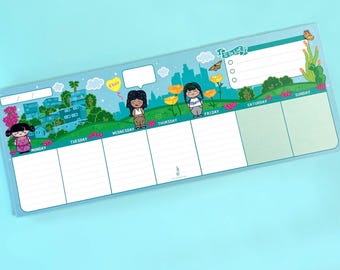 HOMEGIRL Weekly Planner Notepad, Calendar Notepad, week ahead