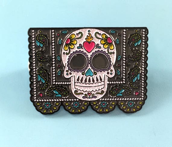 MEXICAN SKULL WITH SOMBRERO BELT BUCKLE DAY OF THE DEAD NEW!