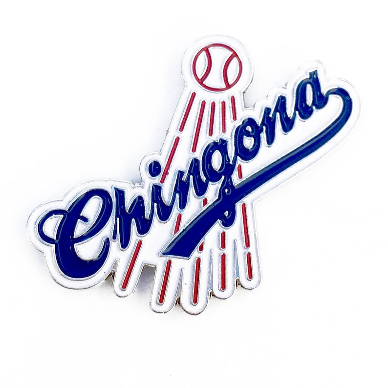 Los Angeles & Chingona Enamel Pin Set Dodgers Latinx Etsy