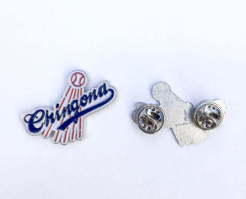 Los Angeles & Chingona Enamel Pin Set Dodgers Latinx Etsy