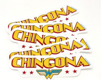 CHINGONA AF, Latina Sticker (5 PACK)