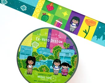 BARRIO POP Washi Tape: Latina Power, Homegirl, chicana stationery decorative tape