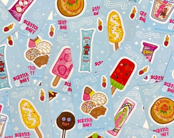 SCRATCH & SNIFF Sticker Pack (SET 2) Chicana stickers, Mexican treats