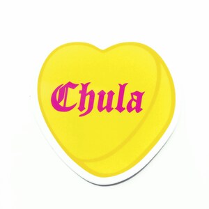 CHULA Sticker, Conversation Hearts, Hydro Flask Sticker - Etsy