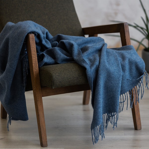 Blue Pattern Throw Blanket Etsy