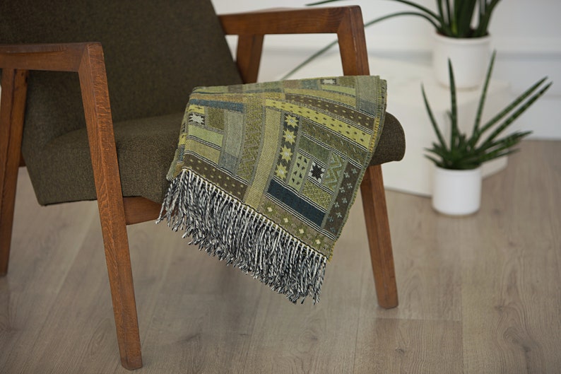 GSwool Merino Lambswool Throw Blanket - Thumbnail 2