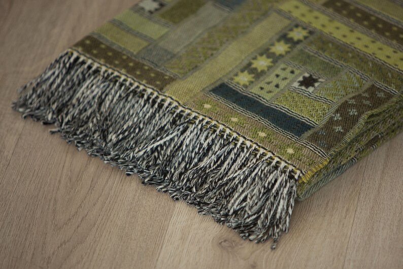 GSwool Merino Lambswool Throw Blanket - Thumbnail 3