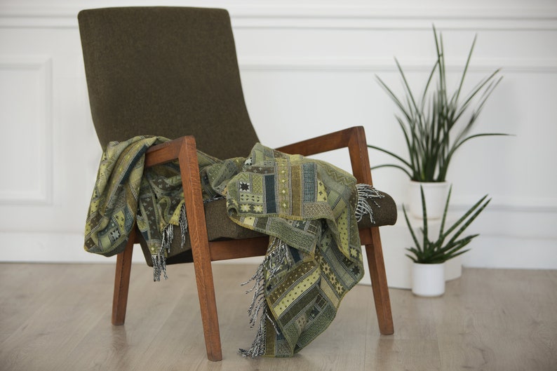 GSwool Merino Lambswool Throw Blanket - Thumbnail 4