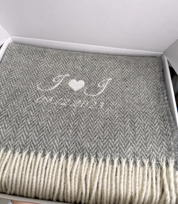 Personalised Custom Name Embroidery Couple Anniversary Wedding