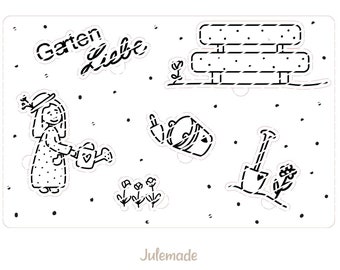 Puzzle GartenLiebe, Laserdatei, Plotterdatei, SVG, PNG