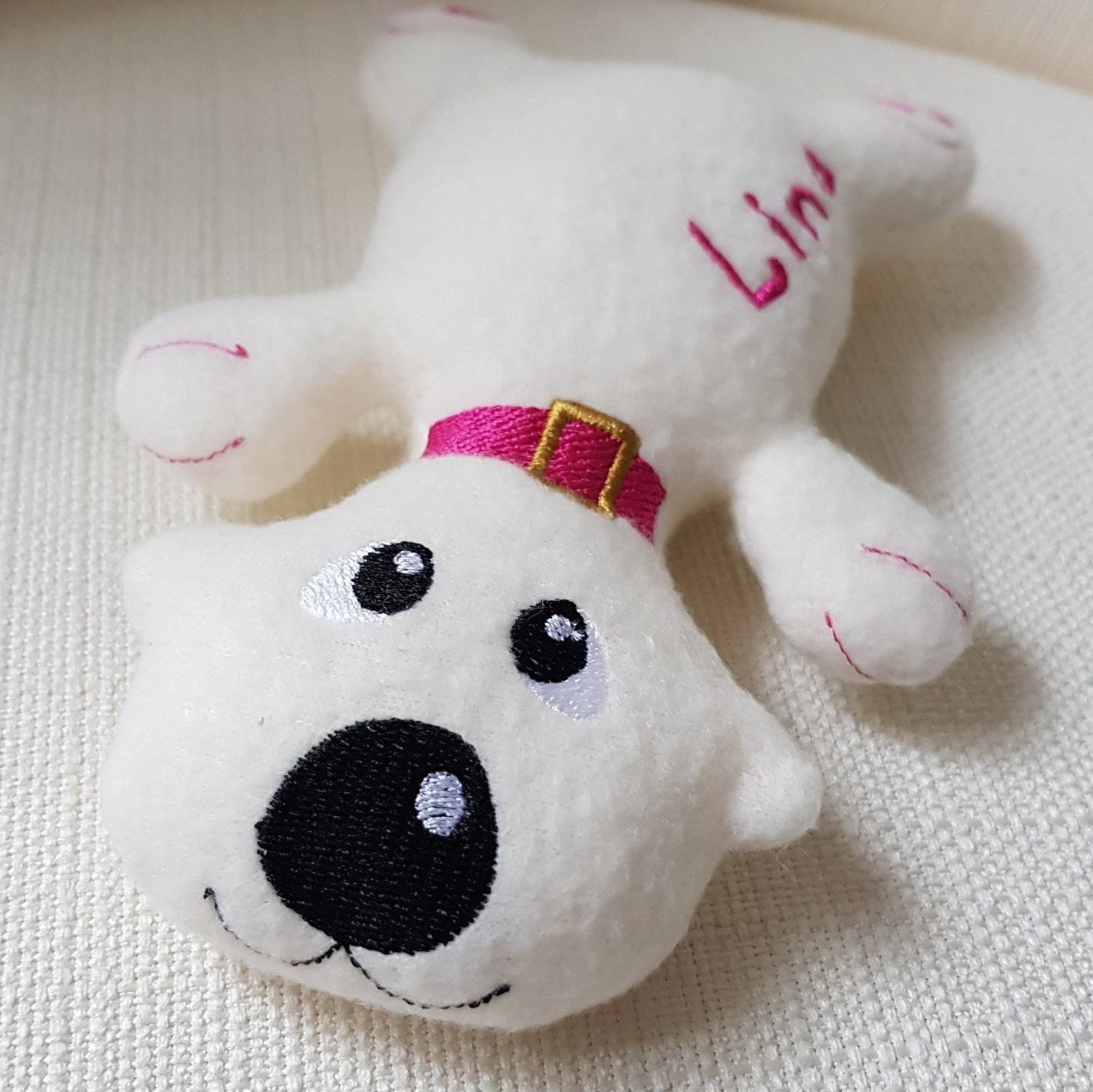 ITH Stickdatei Hund ohne Namen 13x18 Anleitung Etsy