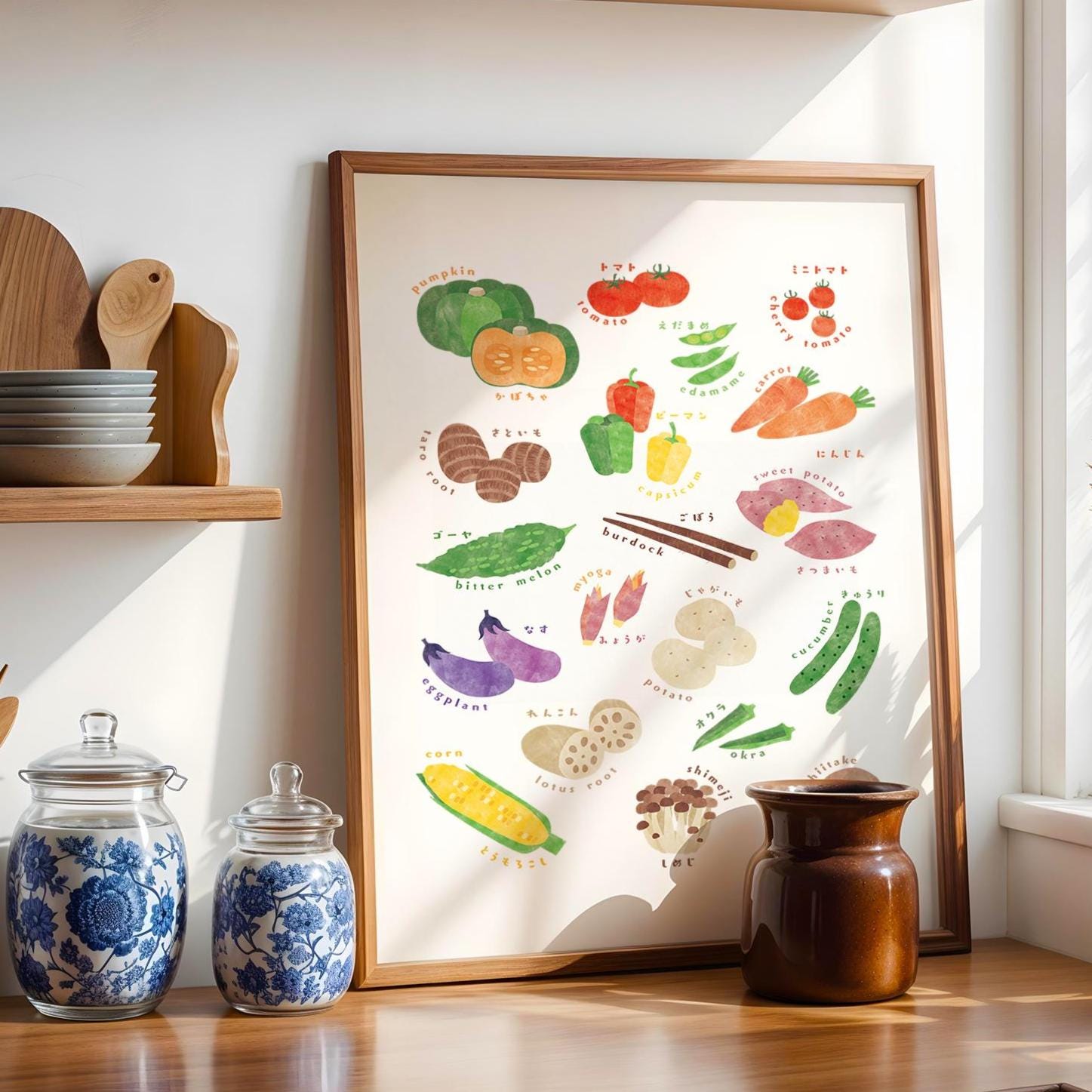Japanese Art Vegetables - Etsy