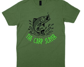 Carp Slayer  Fishing T-Shirt Sizes S-3XL Xmas Gift