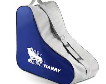 Personalised Roller Skating Bag – Custom Name Skate Kit Carrier – Roomy Storage for Skates – Gift for Skaters
