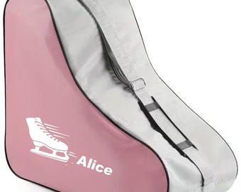 Personalised Ice Skate Bag, Custom Name, Figure Skating Gift (42cm)