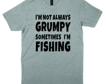 Grumpy Angler T-Shirt: Funny Fishing Gift