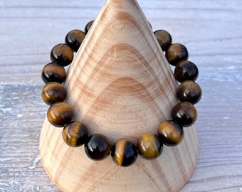 Tigers Eye Bead Bracelet (10 mm).