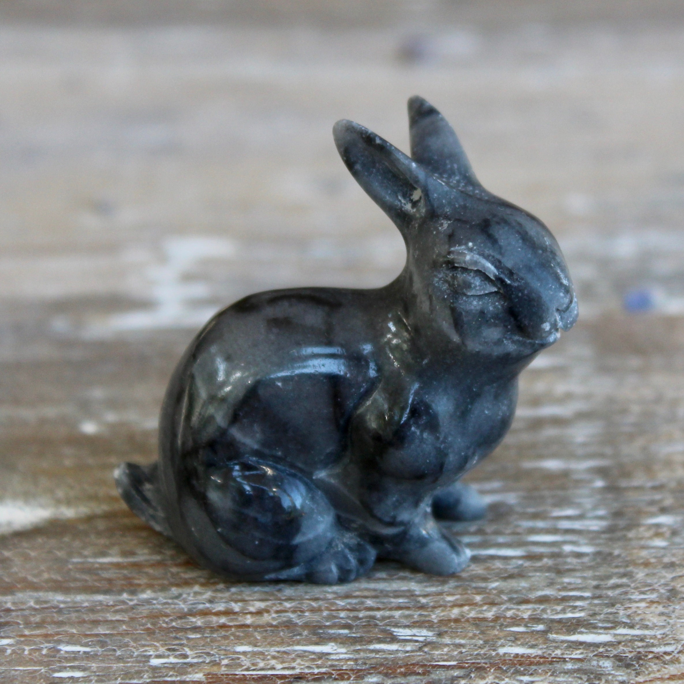 Black Jade Rabbit. Etsy