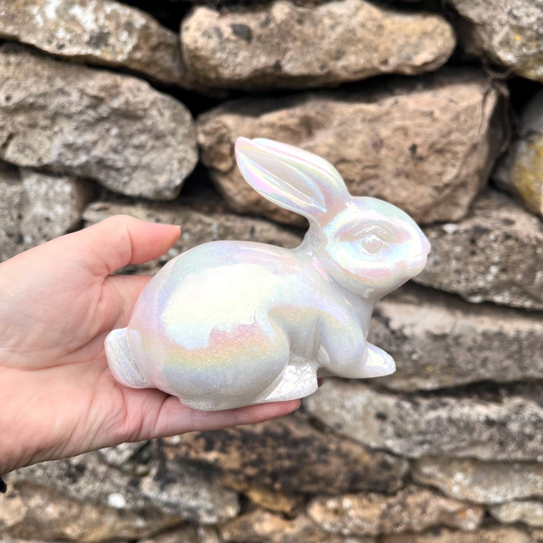 Large Aura Orange Jade Rabbit - Etsy