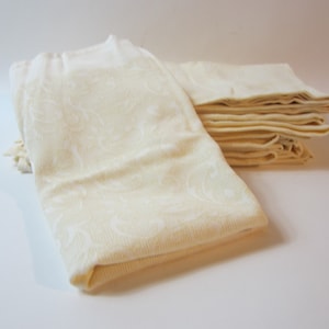 Ein schönes Set von Vintage zwanzig Leinen Servietten/Serviettes, hergestellt in Frankreich