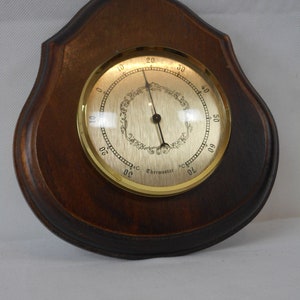 A Stunning Vintage French wooden wall mountable Barometer