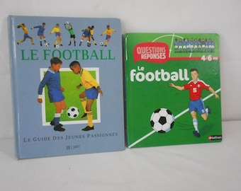 A Beautiful Set of 2 Vintage French Children's football Books in French, Beautifully Illustrated