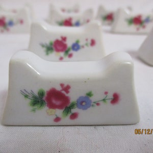 Un bel set di dieci coltelli / forchette in porcellana, Made in France