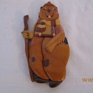 Ein wunderschöner vintage französischer Holz-Gofer, wandmontierbar