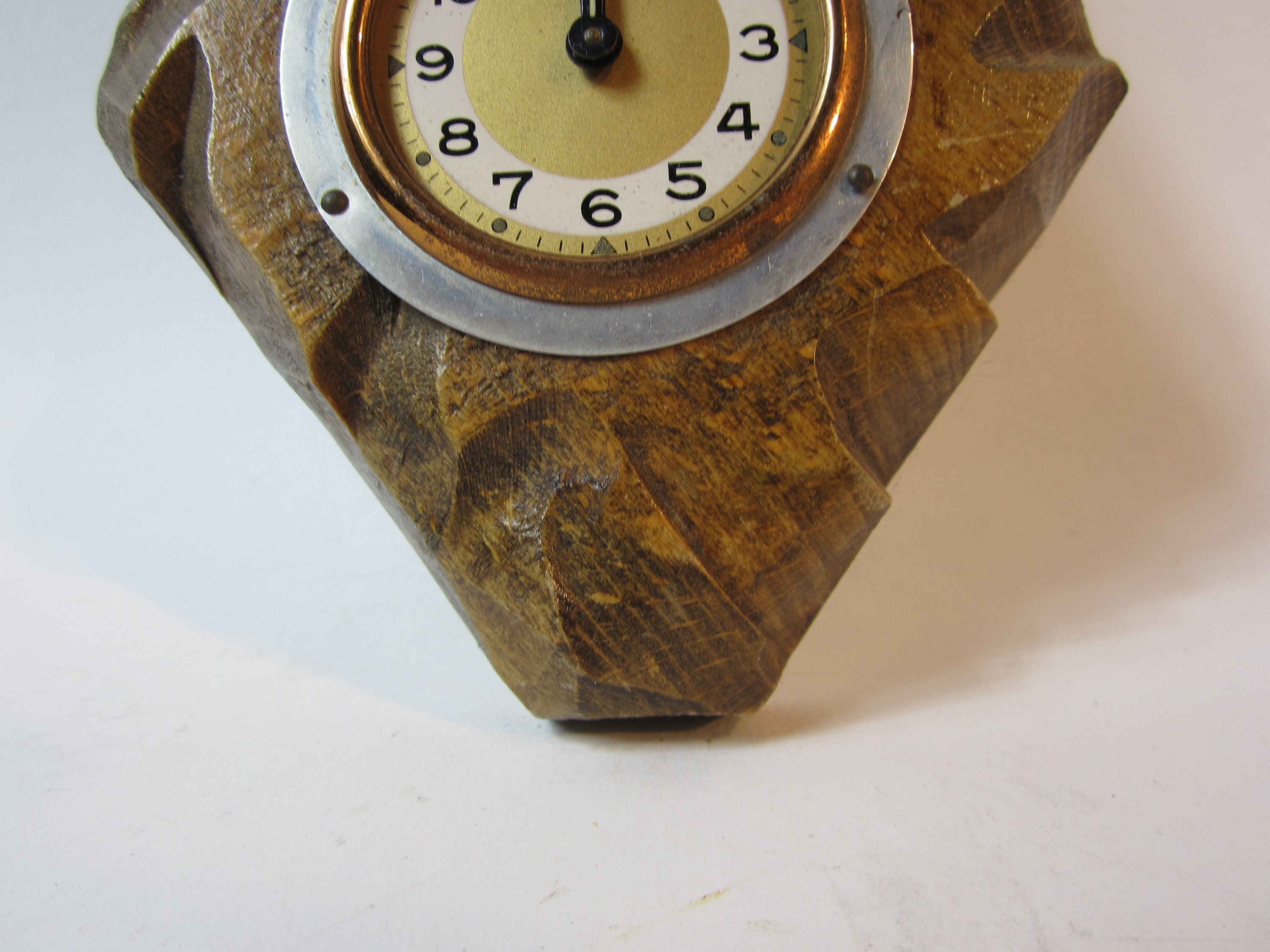 A Beautiful Vintage Deer Barometer in Wood and Brass Made in Etsy