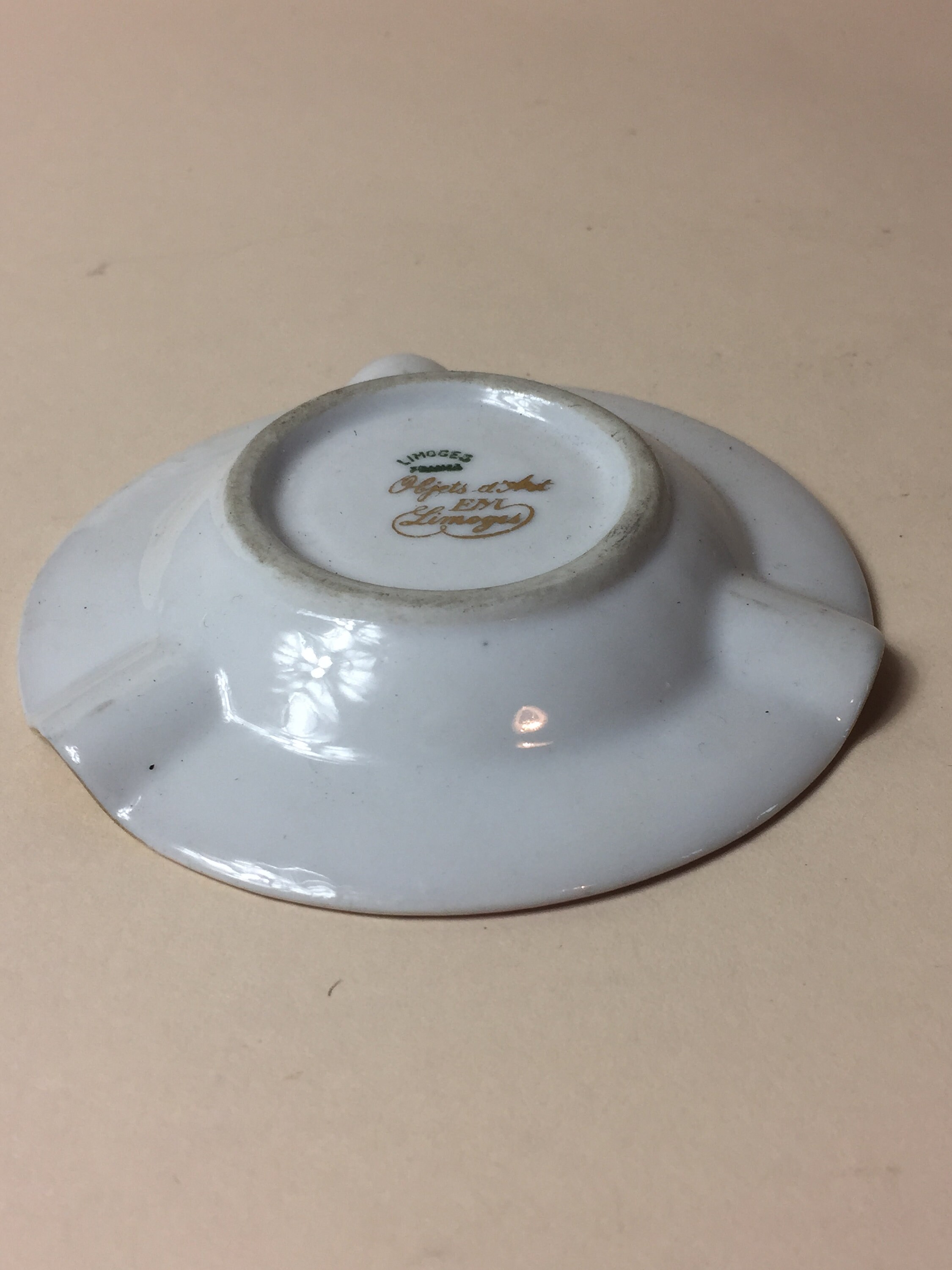 美しいデザインの豪華なヴィンテージリモージュ磁器灰皿 - Etsy 日本