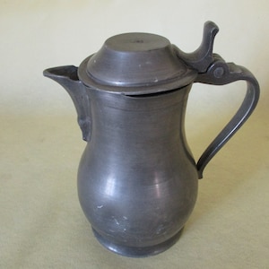 A Gorgeous Vintage Heavy French Pewter Tankard / beer mug/Stein, Made in France