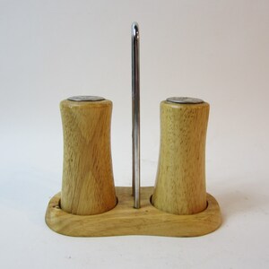 A Delightful Vintage Wooden Pepper & Salt Set, Made in France