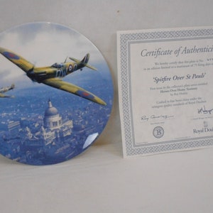 A Fabulous Vintage English Royal Doulton Limited edition pottery plate