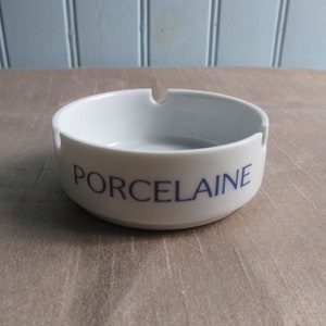 A Gorgeous Vintage Limoges Tharaud Porcelain Ashtray/Trinket Dish, Beautifully Designed and Stamped