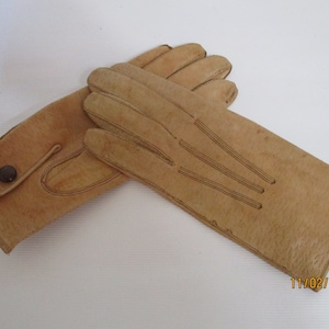 Ein wunderschönes Paar Vintage Französische Lederhandschuhe/Fahrhandschuhe/Damenhandschuhe