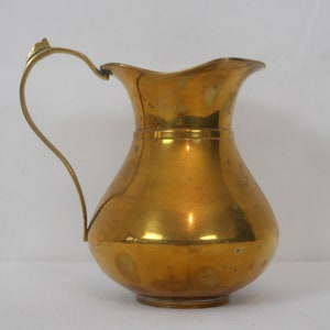 A Superb Vintage French Solid Brass Pitcher/Jug/Wine Pitcher/Water Pitcher,