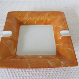 A Vintage French Limoges Porcelain  Table Ashtray / Cigar/Pipe Ashtray